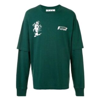 Logo Printing Long Sleeves Green