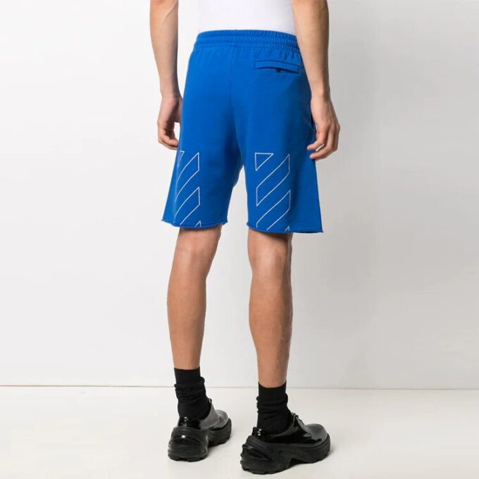 Logo Printing Sports Shorts Slim Fit Version Blue