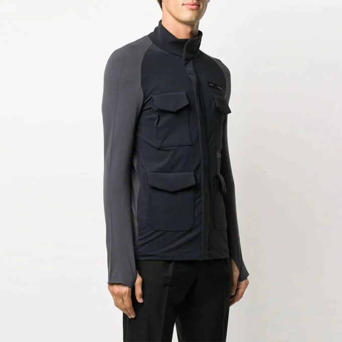 Logo Printing Thin and light Sports Jacket Slim Fit Version Black