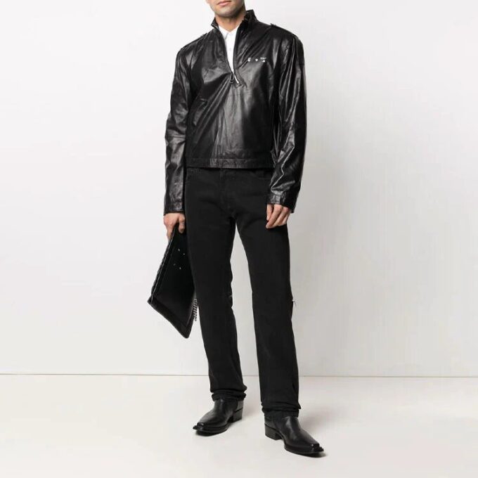 Logo Windproof Jacket Version Black