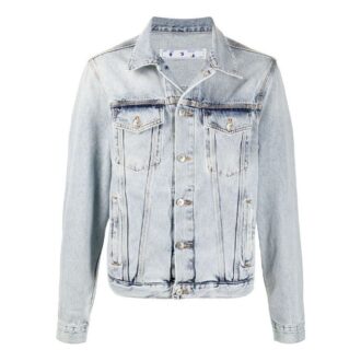 LogoBleachJean Jacket Men’ s Light Blue LogoBleachJean Jacket Men’ s Light Blue