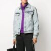LogoBleachJean Jacket Men’ s Light Blue