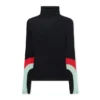 Long-Sleeved Turtleneck with Color Insert