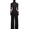 Long-Sleeved Turtleneck with Color Insert