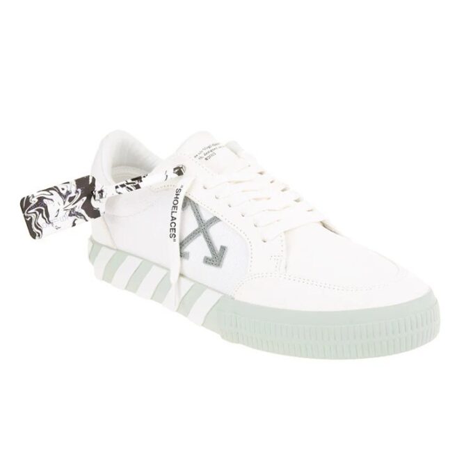 Low Vulcanized Canvas Sneaker “White Green”