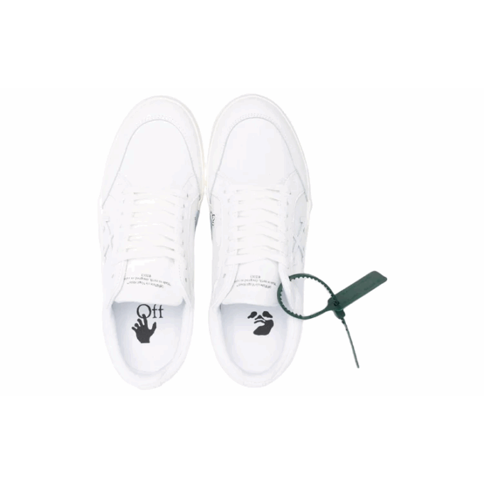 Low Vulcanized Canvas Sneaker “White Green”