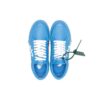 Low Vulcanized Leather Trainers “Blue White Green”