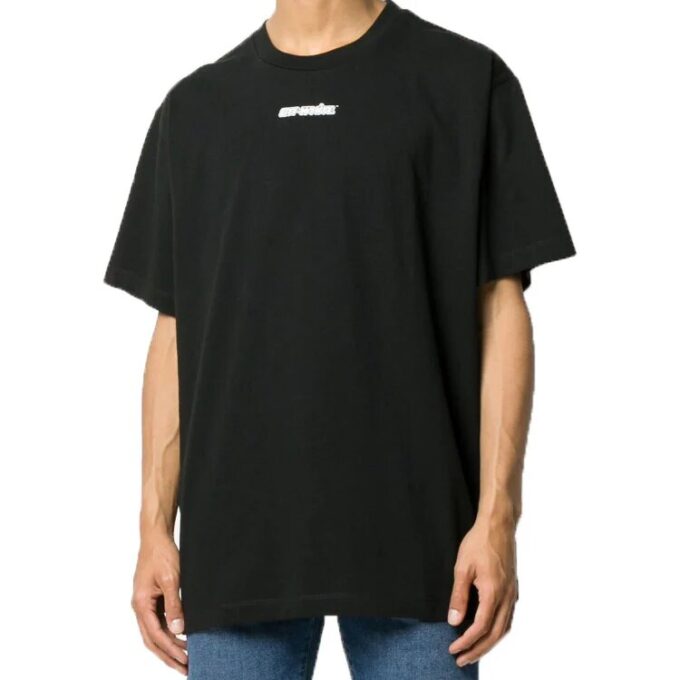 Back Arrow Large Short Sleeve Black