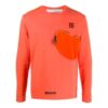 Material Love Patchwork Long Sleeves Ordinary Version Orange