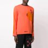 Material Love Patchwork Long Sleeves Ordinary Version Orange