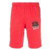 Men’ s Mona Lisa Printed Track Shorts Red