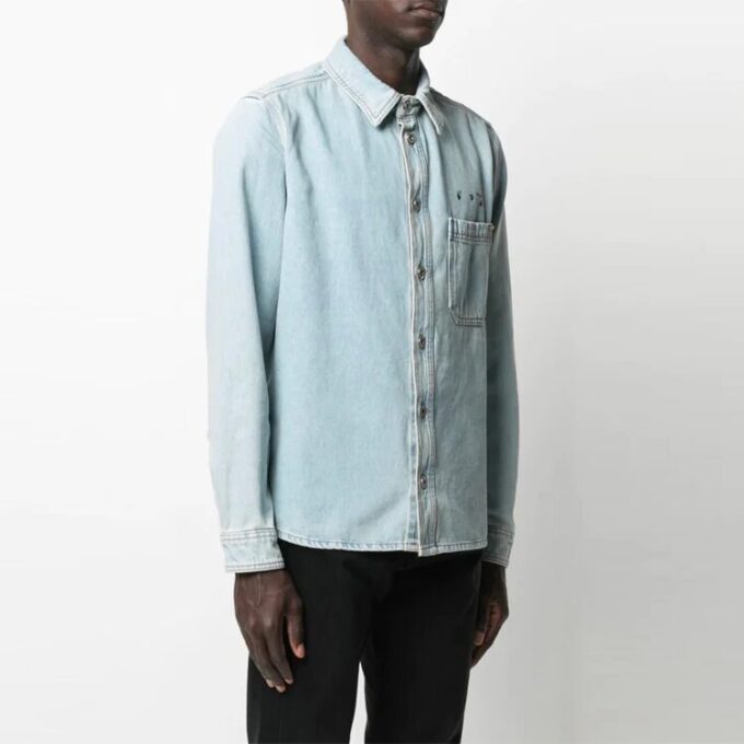Men’ s SS21 Arrows Jeans Shirt Blue