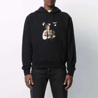 Men’ s SS21 Caravaggio Boy Print Oversized Black