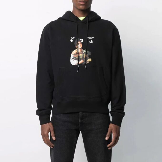 Men’ s SS21 Caravaggio Boy Print Oversized Black