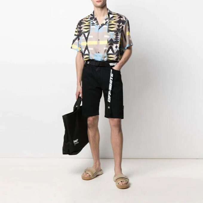 Men’ s SS21 Logo JeansShorts Black