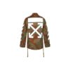 Mens Arrows Sketch Camouflage Cotton Jacket