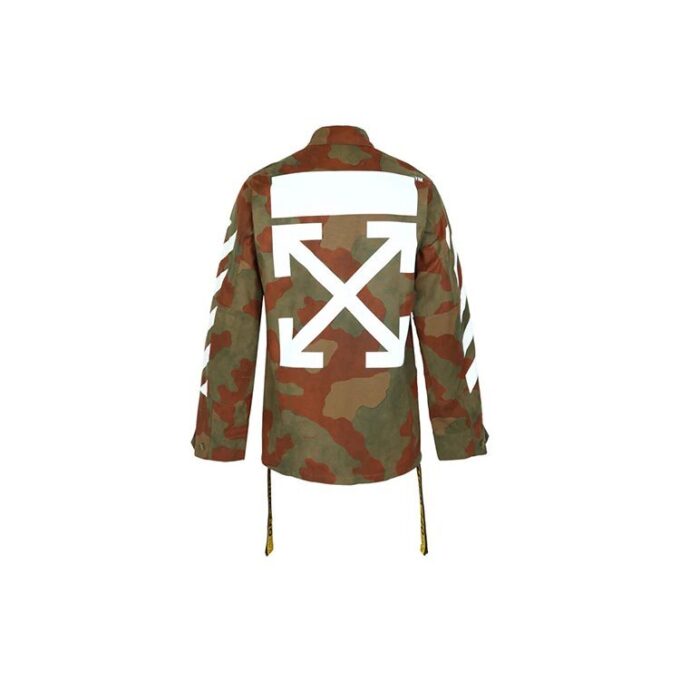 Mens Arrows Sketch Camouflage Cotton Jacket