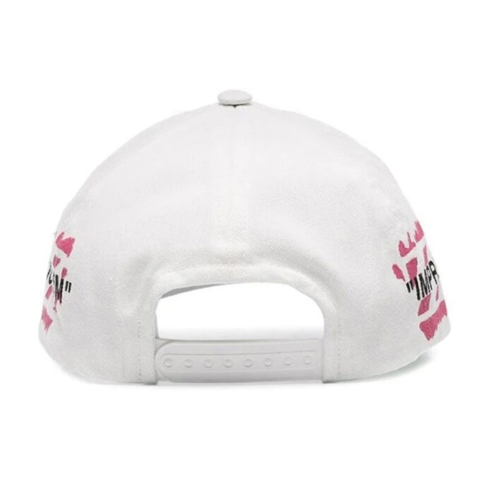 MENS Impressionism Peaked Cap White