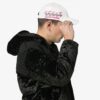 MENS Impressionism Peaked Cap White