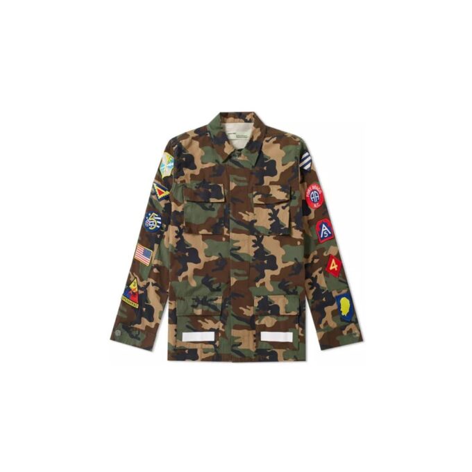 Mens Medal Camouflage Jacket