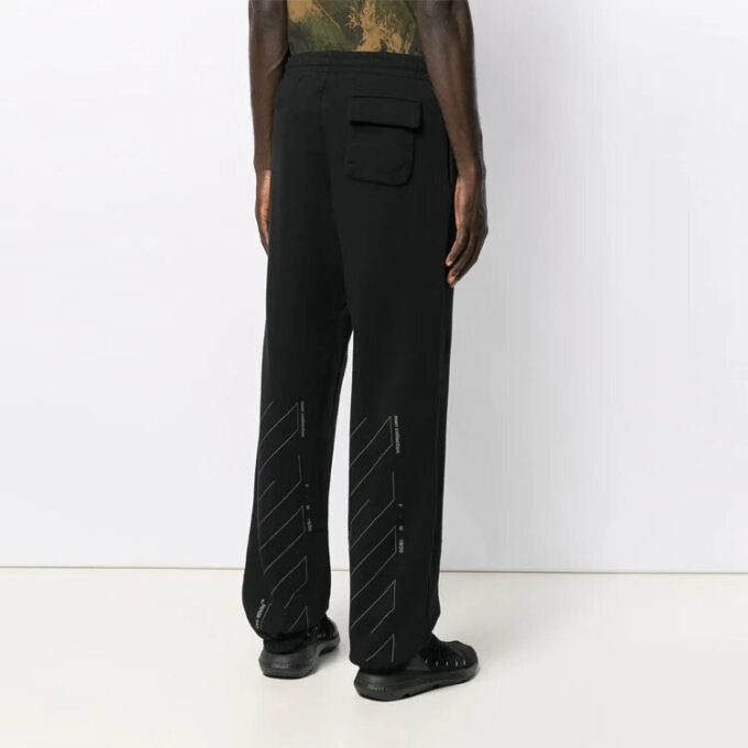 MENS Unfinished Track Pants Black