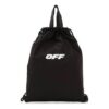 Minimalistic Drawstring Backpack Black