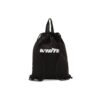 Minimalistic Drawstring Backpack Black