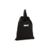 Minimalistic Drawstring Backpack Black
