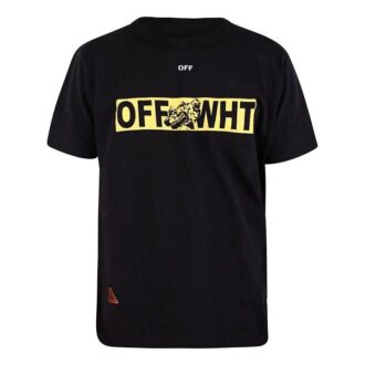 Cotton Printing Short Sleeve Black