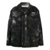 New Field Tie Dye Jacket Loose Fit Dark Green
