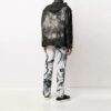 New Field Tie Dye Jacket Loose Fit Dark Green