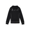OFF Applique Hooded Sweater Unisex Black