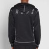OFF Applique Hooded Sweater Unisex Black