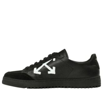 OFF- Carryover low-top leather sneakers “Black”