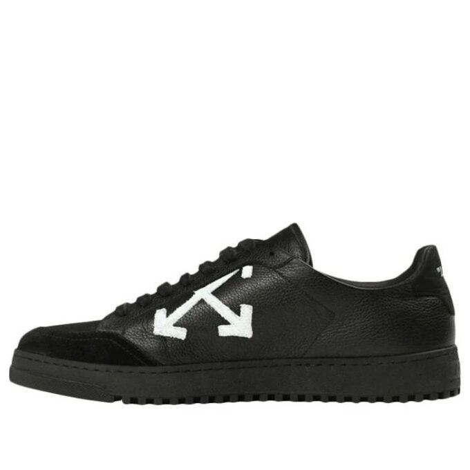 OFF- Carryover low-top leather sneakers “Black”