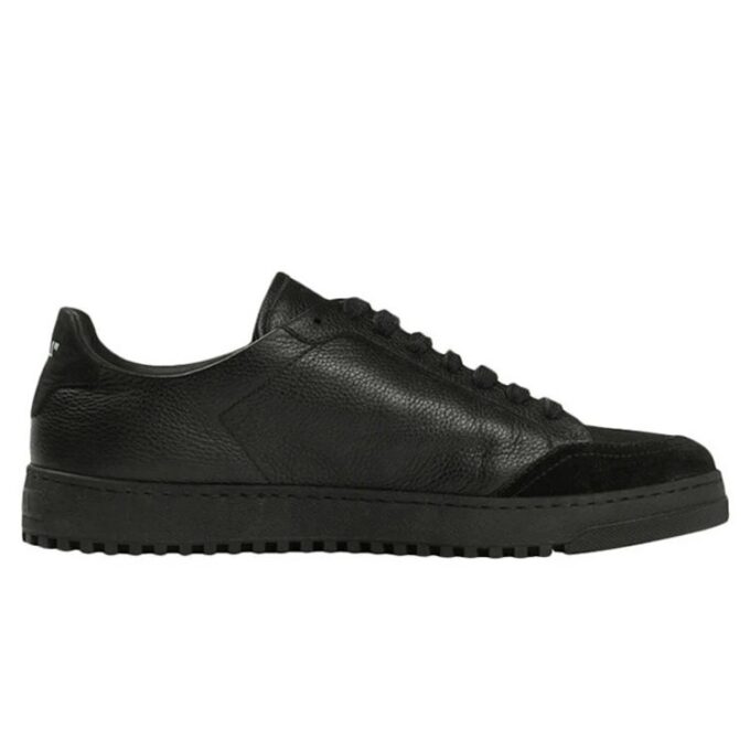 OFF- Carryover low-top leather sneakers “Black”