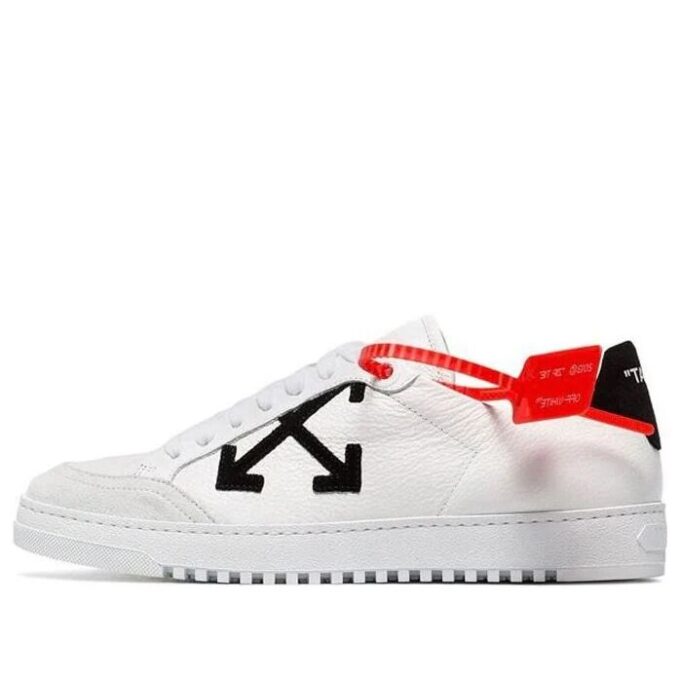 OFF- Carryover low-top leather sneakers “White”