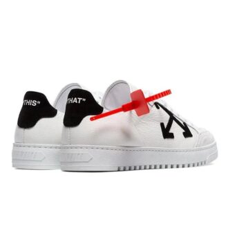 OFF- Carryover low-top leather sneakers “White”