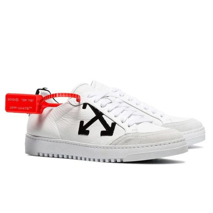 OFF- Carryover low-top leather sneakers “White”