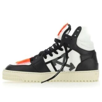 Off Court 3.0 Leather Canvas “Black White Orange”