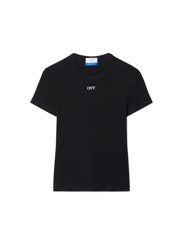 OFF STAMP RIB BASIC TEE OFF STAMP RIB BASIC TEE
