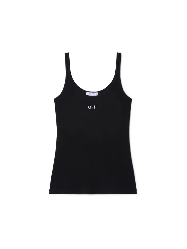 OFF STAMP RIB TANK TOP OFF STAMP RIB TANK TOP