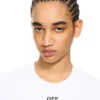 Off Stamp Ribbed Basic T-Shirt Off Stamp Ribbed Basic T-Shirt