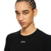 Off Stamp Ribbed Basic T-Shirt Off Stamp Ribbed Basic T-Shirt