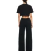 Off Stamp Ribbed Cropped T-Shirt