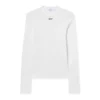 Off Stamp Ribbed Long-Sleeved Crewneck Off Stamp Ribbed Long-Sleeved Crewneck