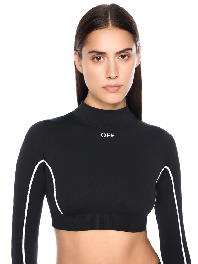 Off Stamp Seamless Crop Top Off Stamp Seamless Crop Top