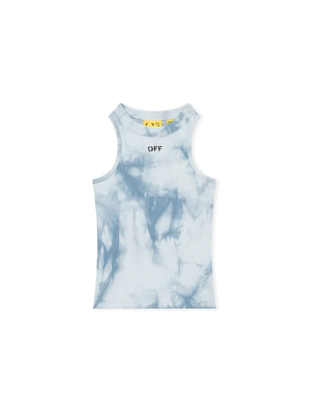 Off Stamp Tie Dye Ribbed Top Off Stamp Tie Dye Ribbed Top