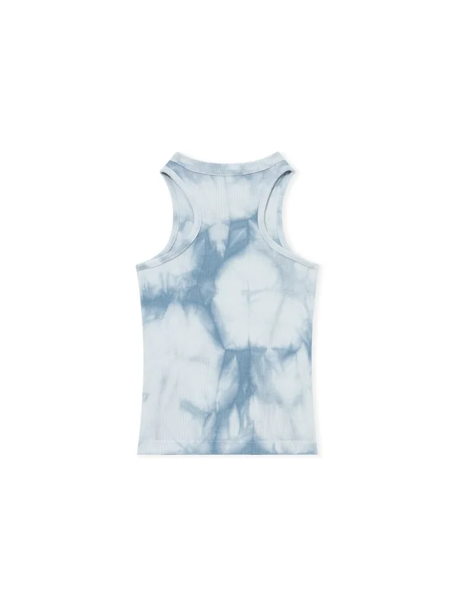 Off Stamp Tie Dye Ribbed Top Off Stamp Tie Dye Ribbed Top