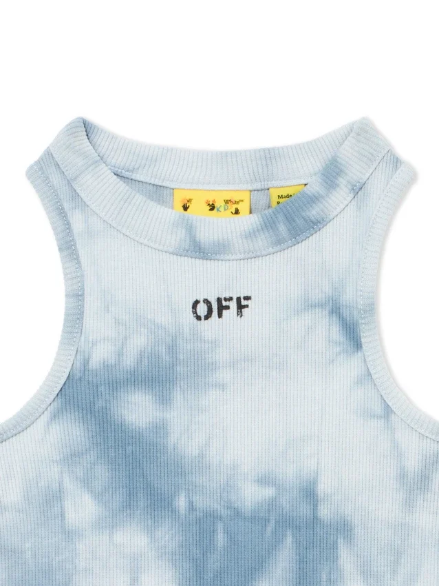 Off Stamp Tie Dye Ribbed Top Off Stamp Tie Dye Ribbed Top